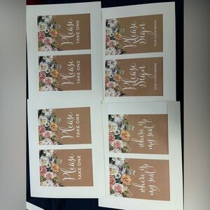 Wedding signs - look at the pictures to see them all; never used!